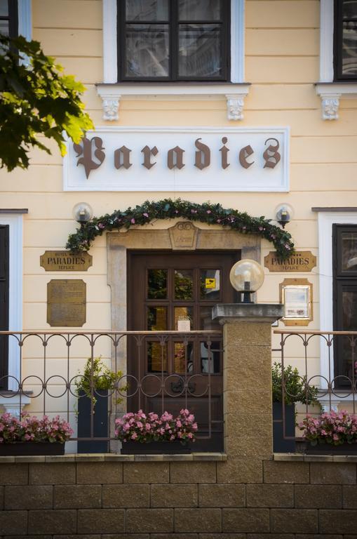 Hotel Paradies Teplice Bagian luar foto